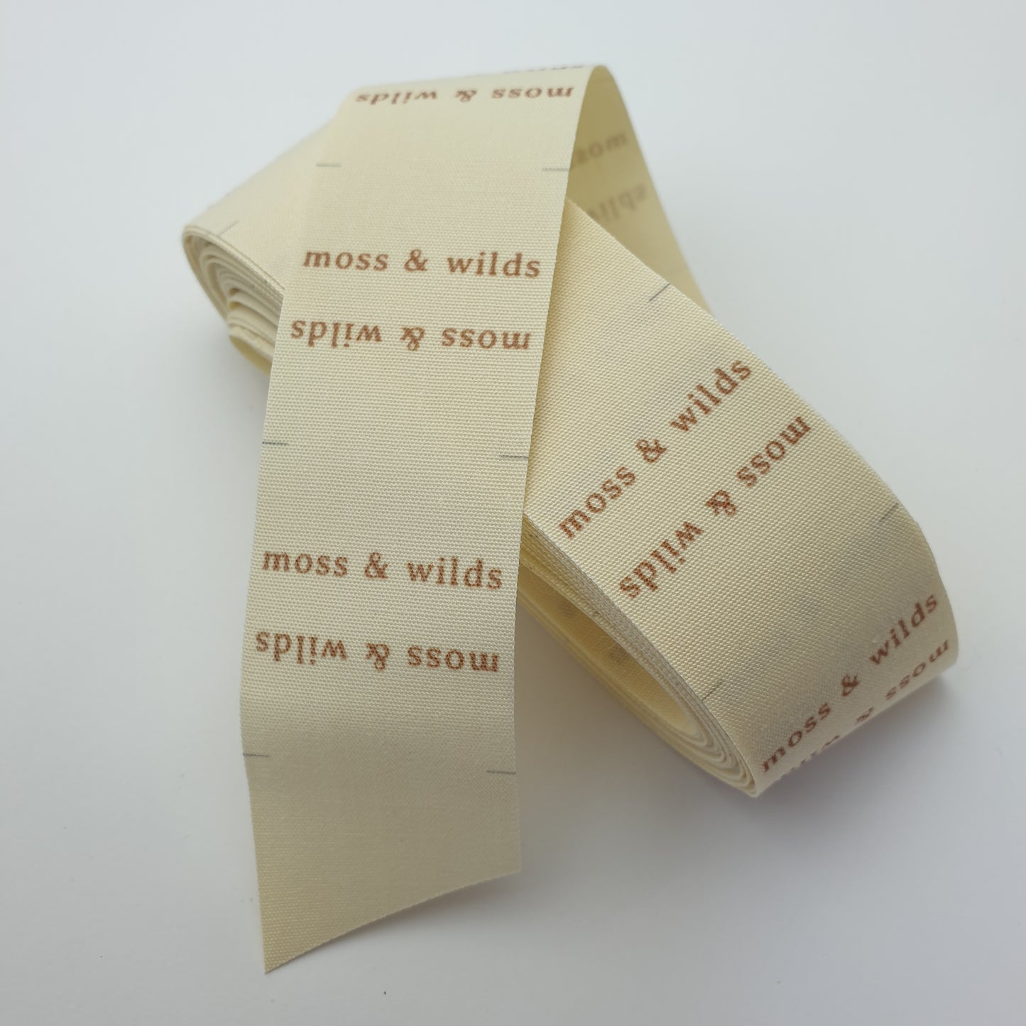 ~UNBLEACHED POLYESTER COTTON - PERMANENT PRINT - FABRIC LABELS