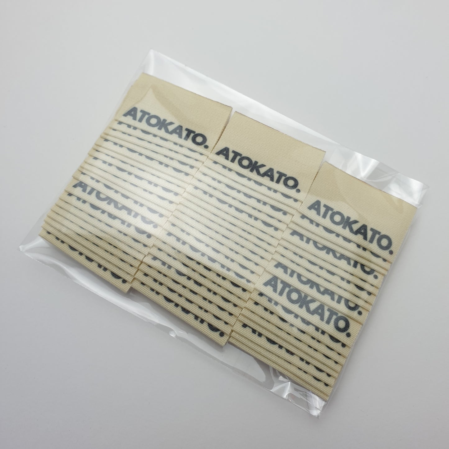 ~UNBLEACHED POLYESTER COTTON - PERMANENT PRINT - FABRIC LABELS