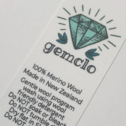 ~SOFT TWILL - PERMANENT PRINT - FABRIC LABELS