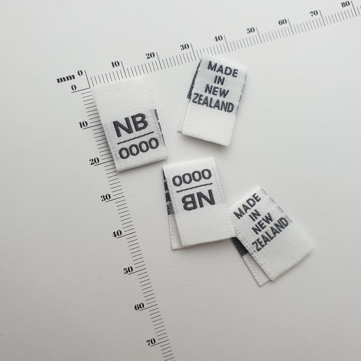 SIZE PIPS - WOVEN LABELS