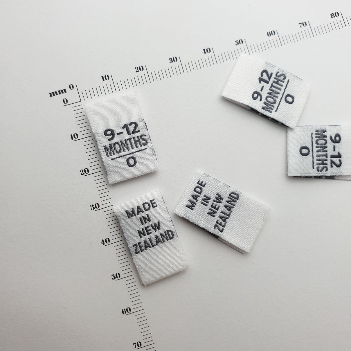 SIZE PIPS - WOVEN LABELS